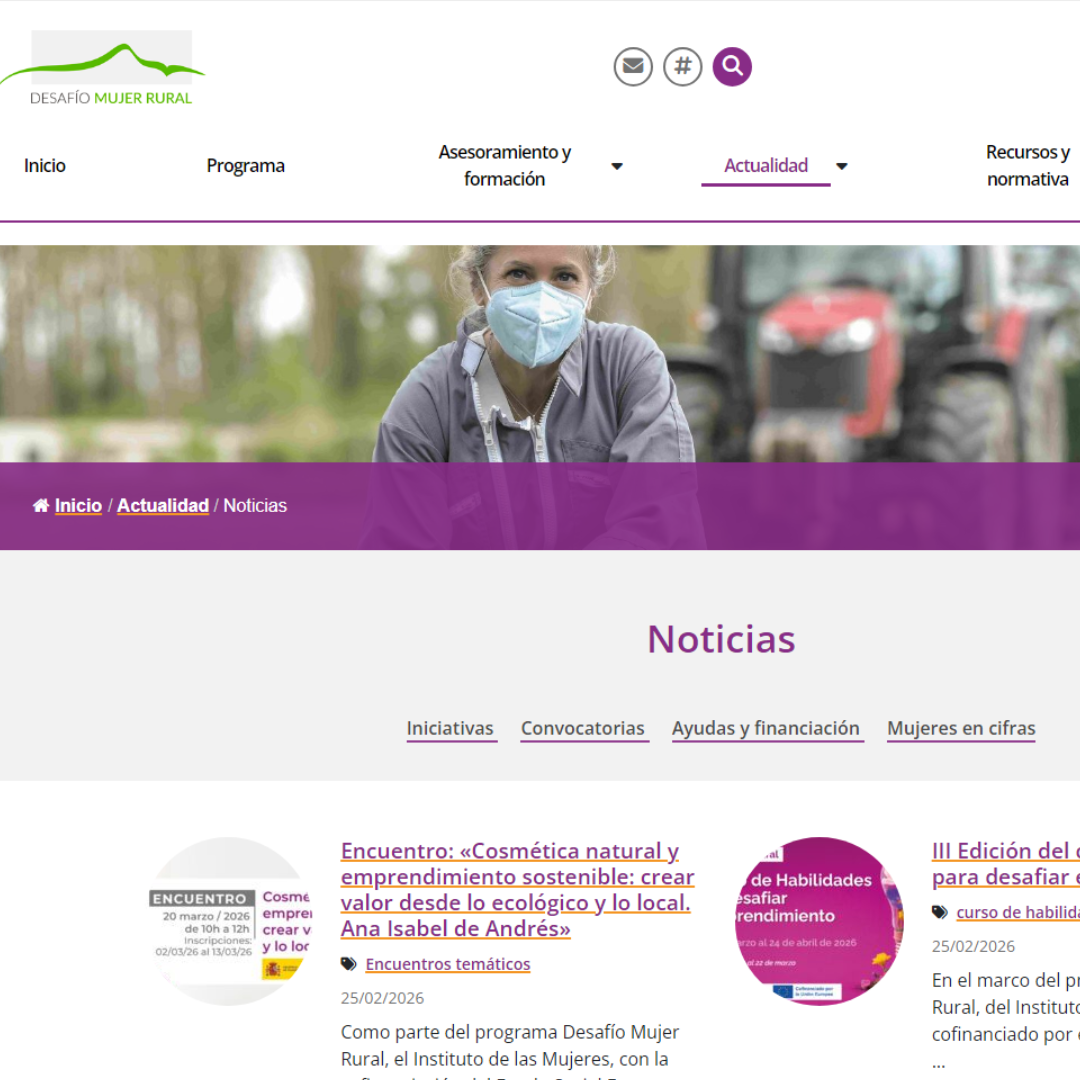 Noticias Boletín Desafío Mujer Rural