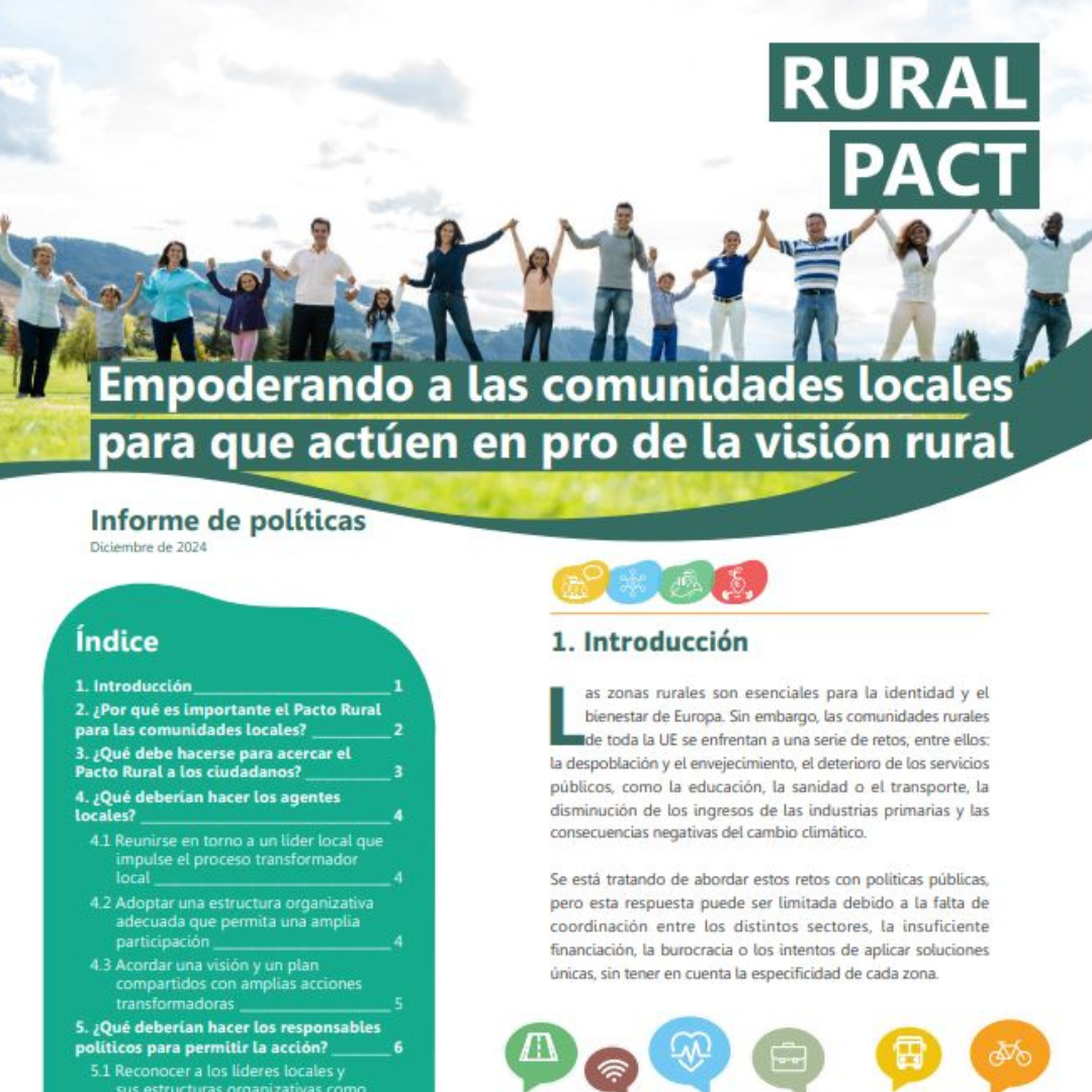 Informe de políticas 'Empoderar a las comunidades para que actúen en pos de la visión rural'