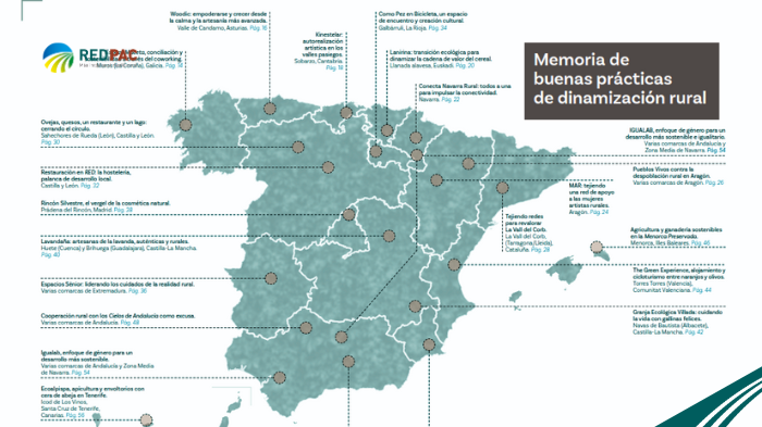 La Red PAC recopila una serie de buenas prácticas que se han demostrado eficaces a la hora de dinamizar el medio rural en sus territorios 