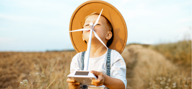 niño energía eólica renovables