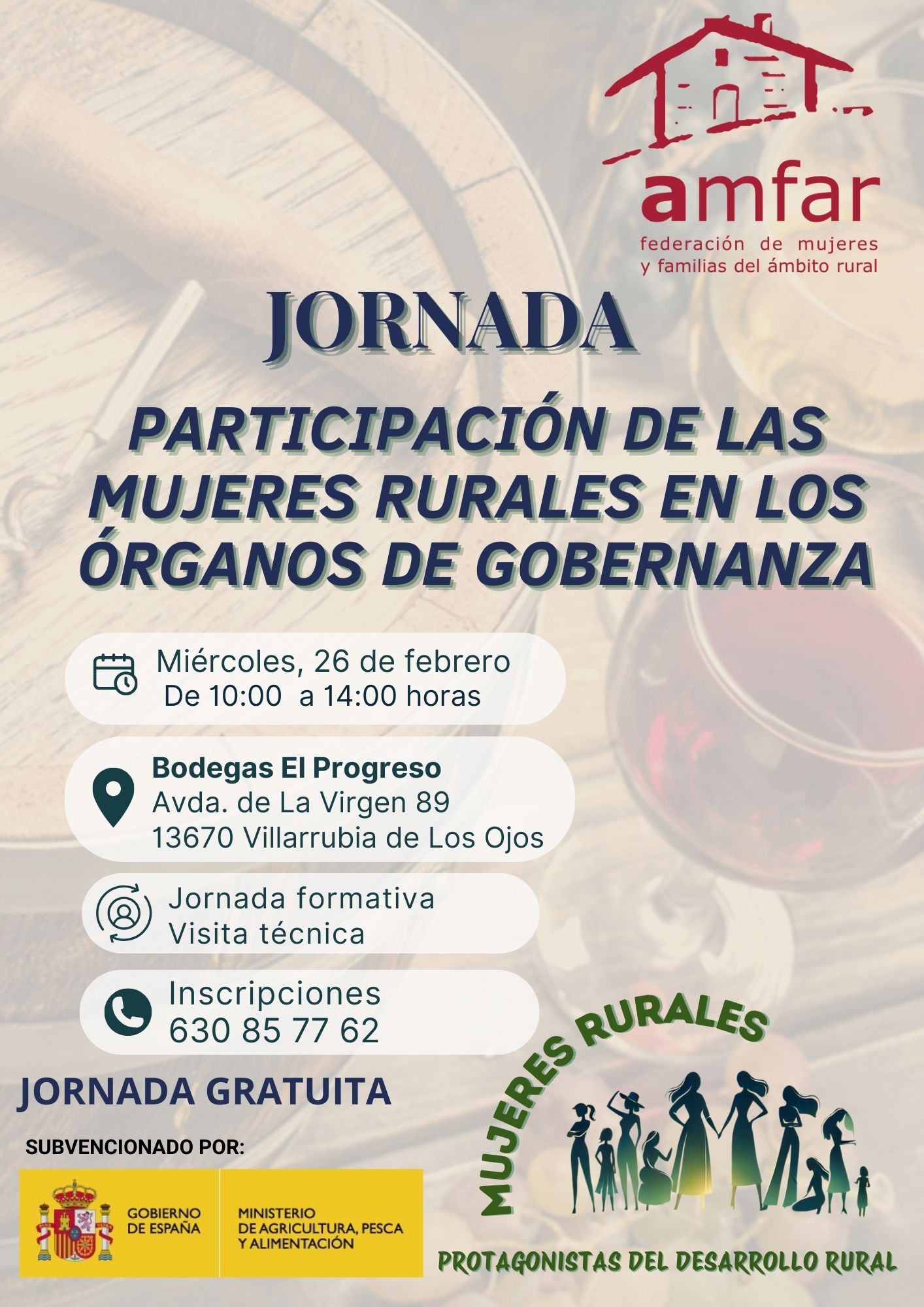 Jornada AMFAR “PARTICIPACIÓN DE LAS MUJERES RURALES EN LOS ÓRGANOS DE GOBERNANZA”