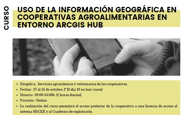 Curso SIG en cooperativas agroalimentarias