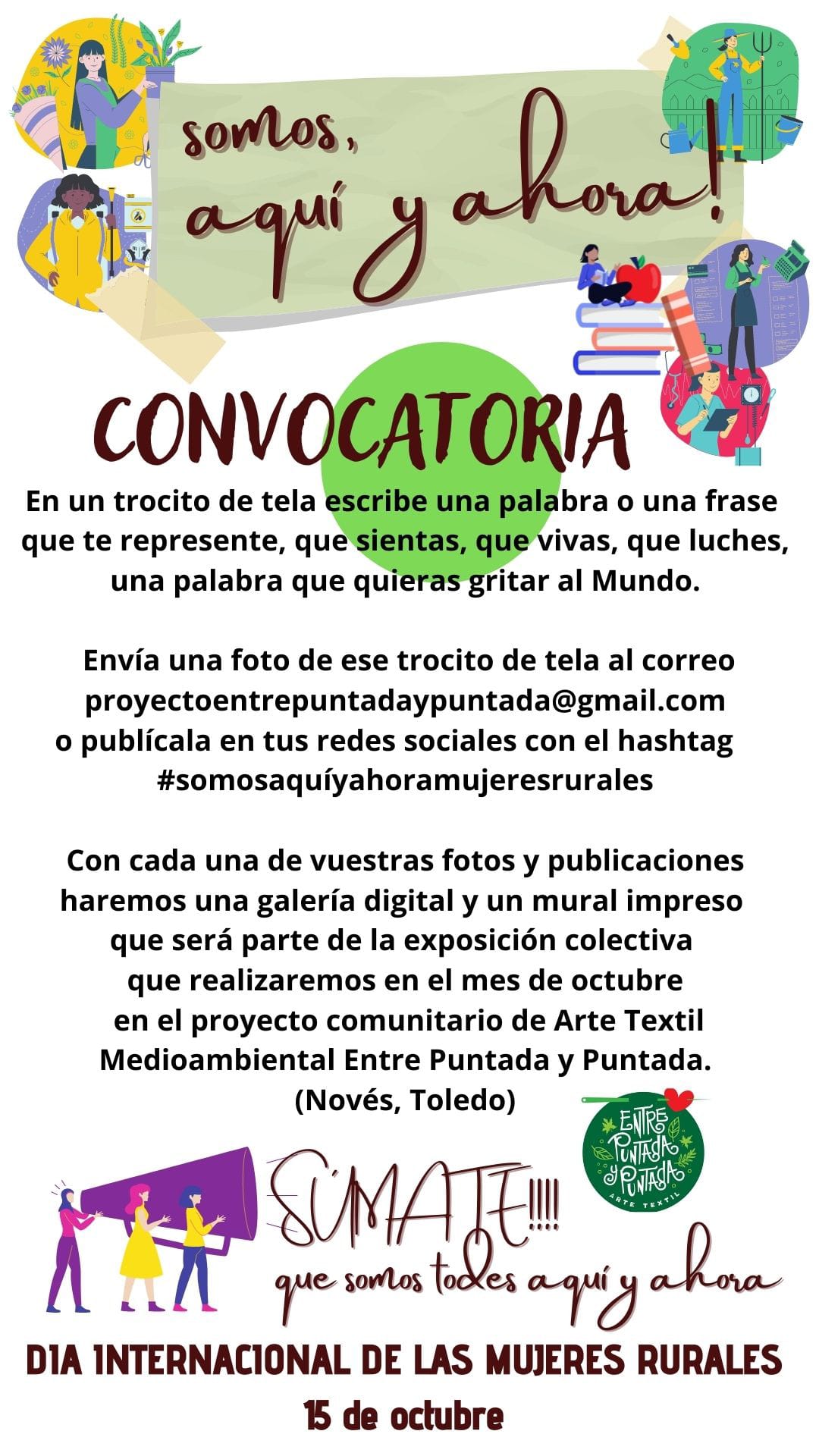 Convocatoria Somos Aquí y Ahora Mujeres Rurales