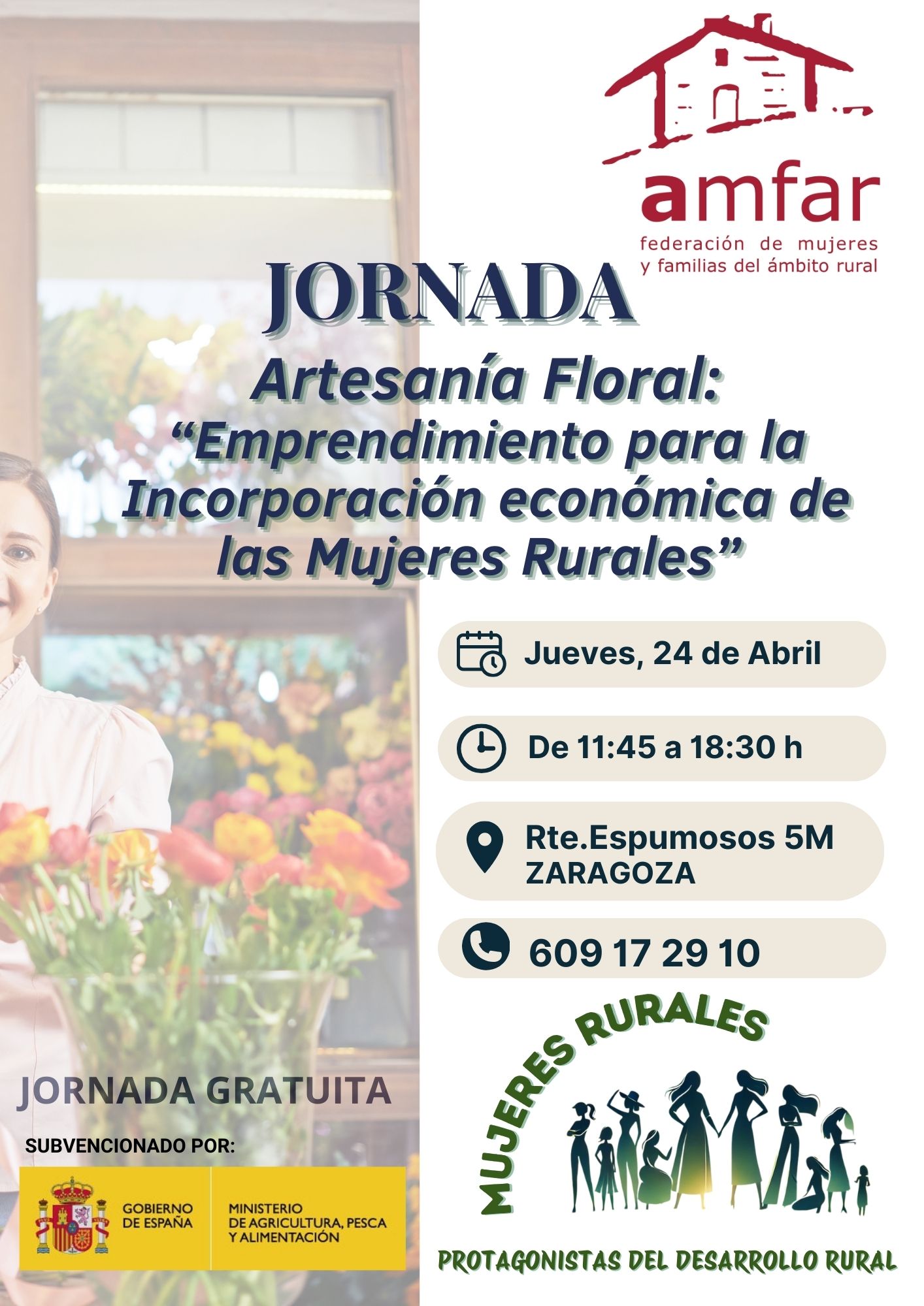 JORNADA AMFAR “ARTESANÍA FLORAL: EMPRENDIMIENTO PARA LA INCORPORACIÓN ECONÓMICA DE LAS MUJERES RURALES”