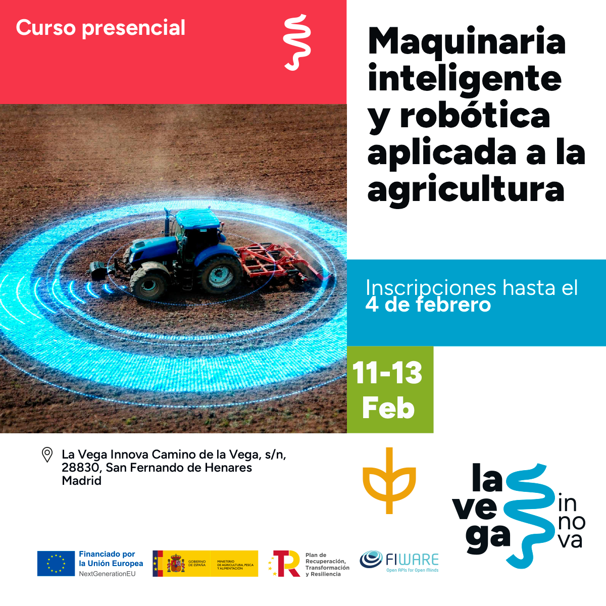 Curso La Vega Innova-Maquinaria inteligente y robótica aplicada a la agricultura